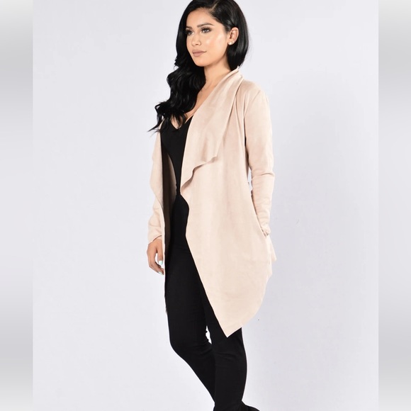 Fashion Nova Nightwalker Trenchcoat Nude - Picture 10 of 11